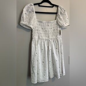 NWT Altard State White Floral Smocked Dress
